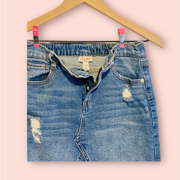 Cat & Jack Jean Skirt- Girls - Picture 3 of 5